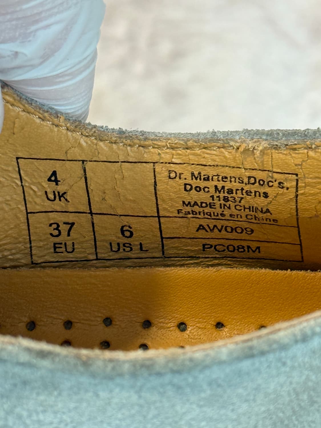 Dr. Martens 닥터마틴 1461 3홀 스웨이드그레이 37(235) 상품이미지8