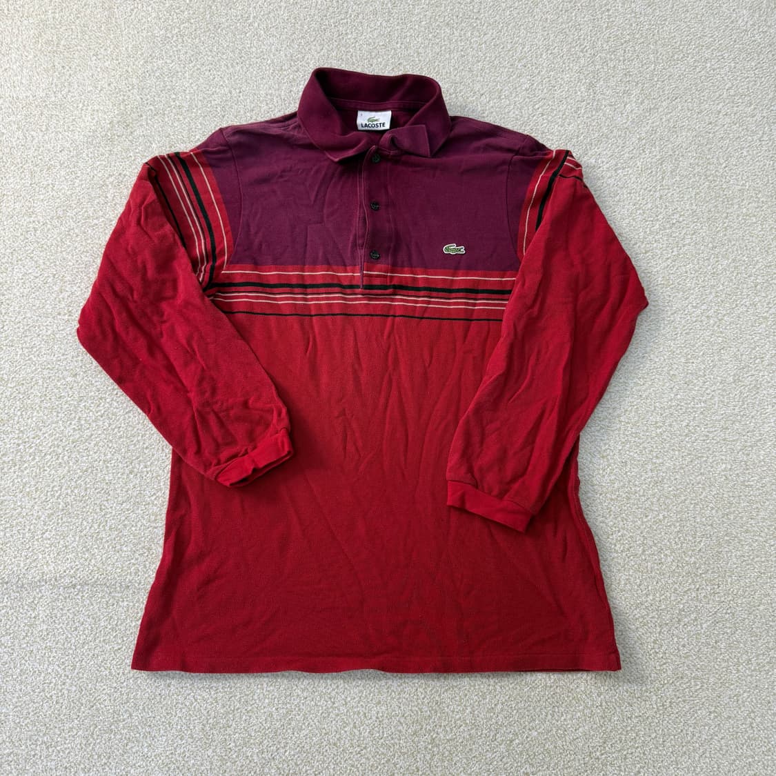 3 라코스테 배색 PK 카라 긴팔티 0121T1 상품이미지1