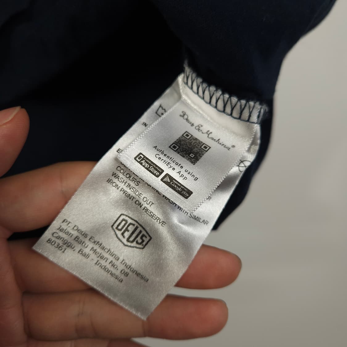 데우스 엑스마키나 네이비 반팔 티셔츠  상품이미지6