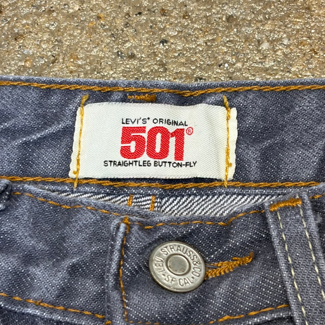 90s Made USA  빈티지 리바이스 505 그레이진 청바지 상품이미지3