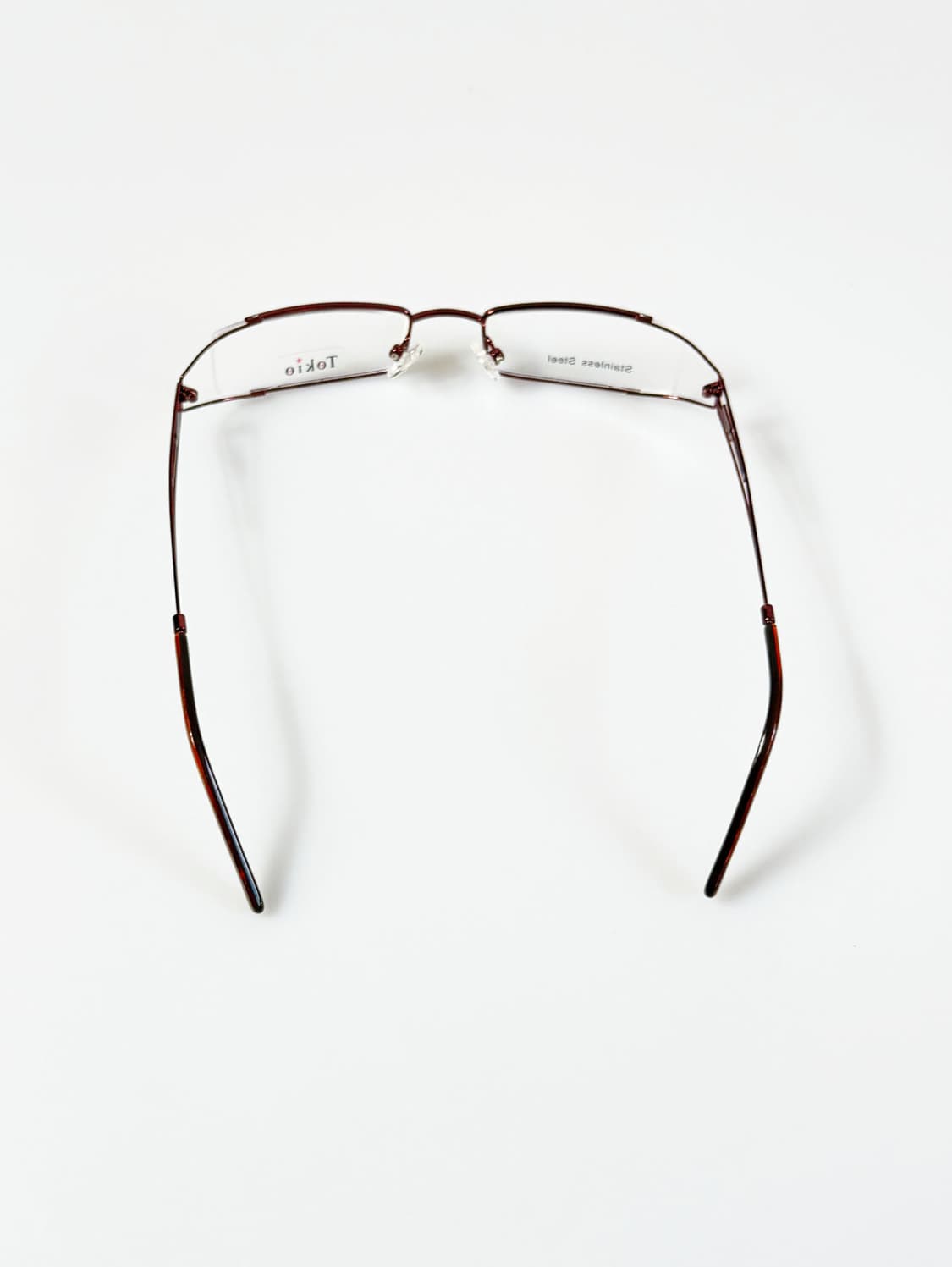 90s TOKIO 가넷 메탈 슬림 스퀘어 빈티지 안경 상품이미지6