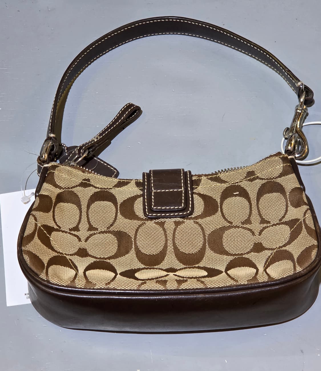 Coach 코치 패턴 브라운 미니버클백 상품이미지6