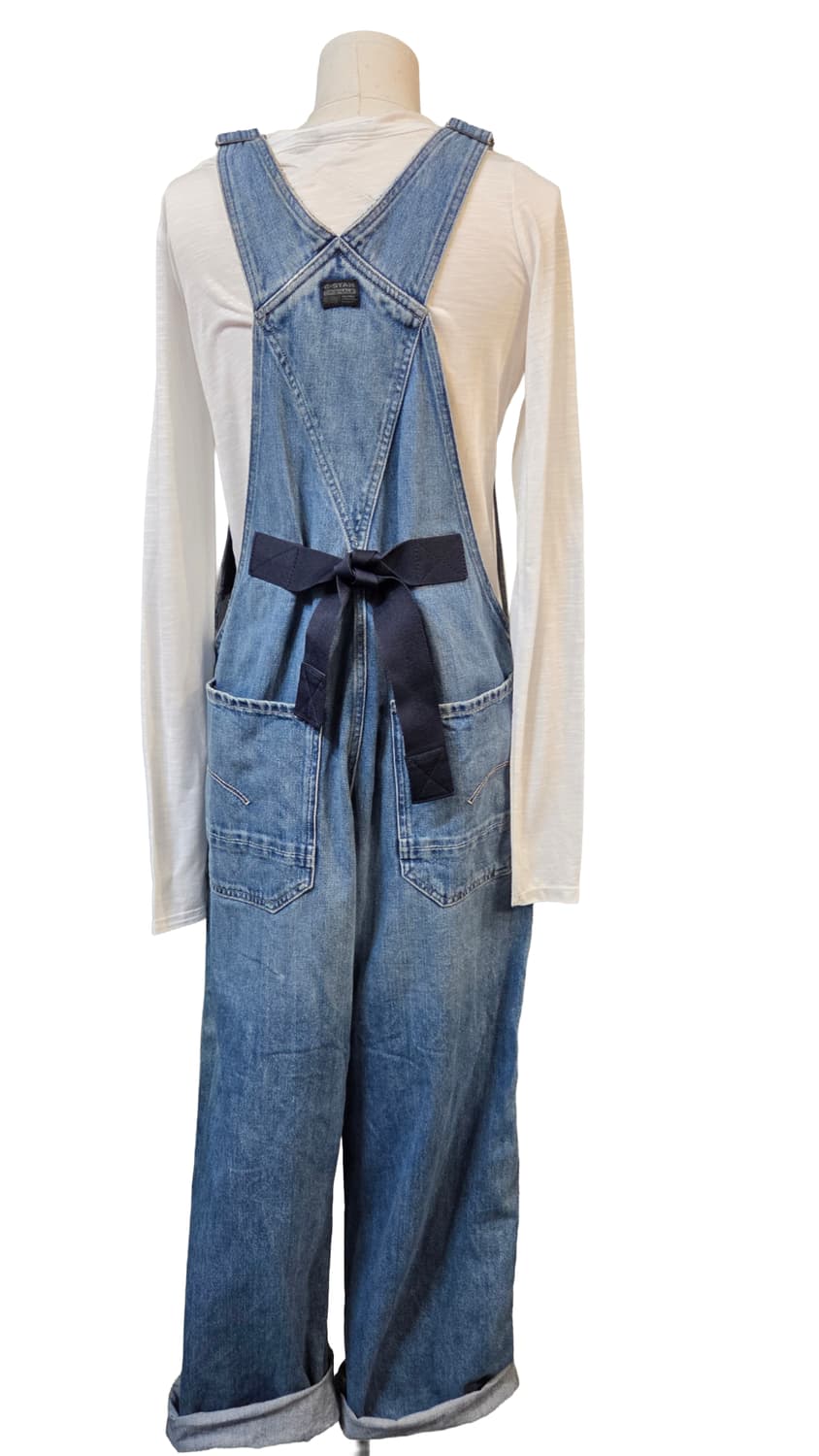 G-STAR 청 데님 롤업 점프수트(M)디피용/택없음 상품이미지3