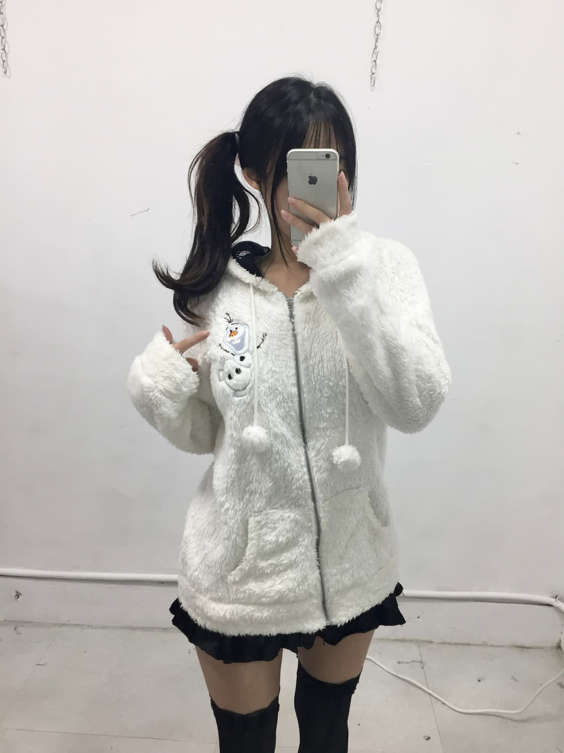 [DISNEY] 디즈니 올라프 폼폼이 달천깔 후드집업 상품이미지2