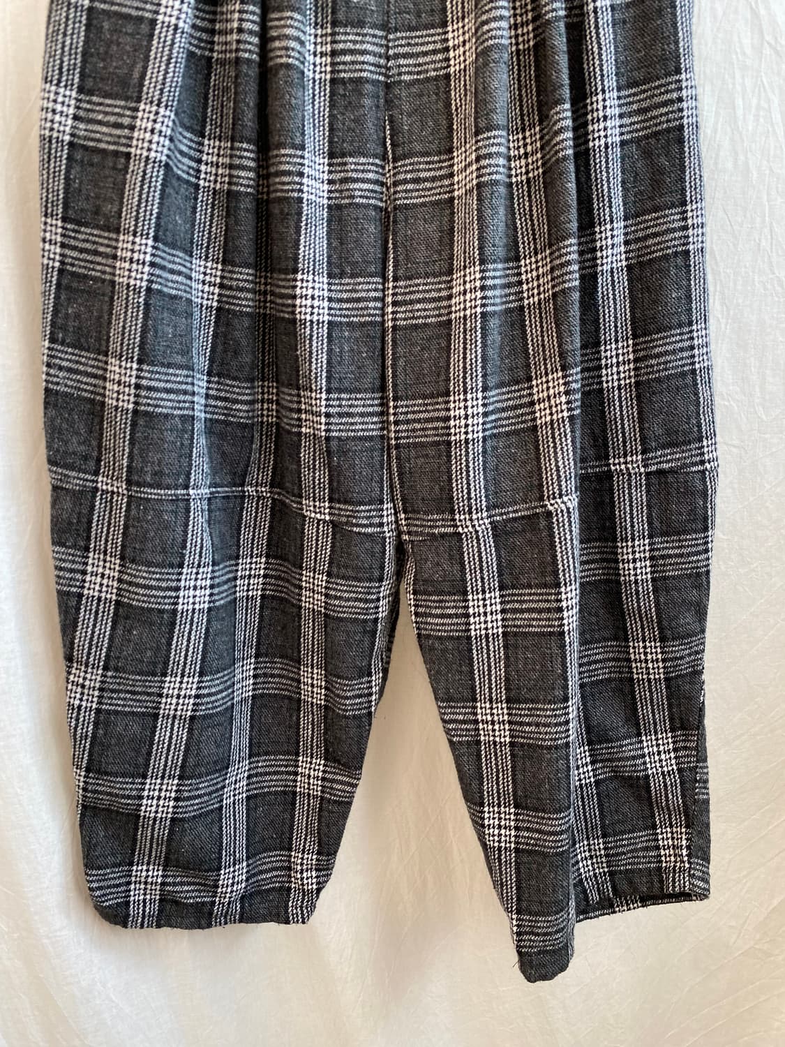 EASE BLUE 면혼방 체크 밴딩 팬츠(F) 상품이미지4