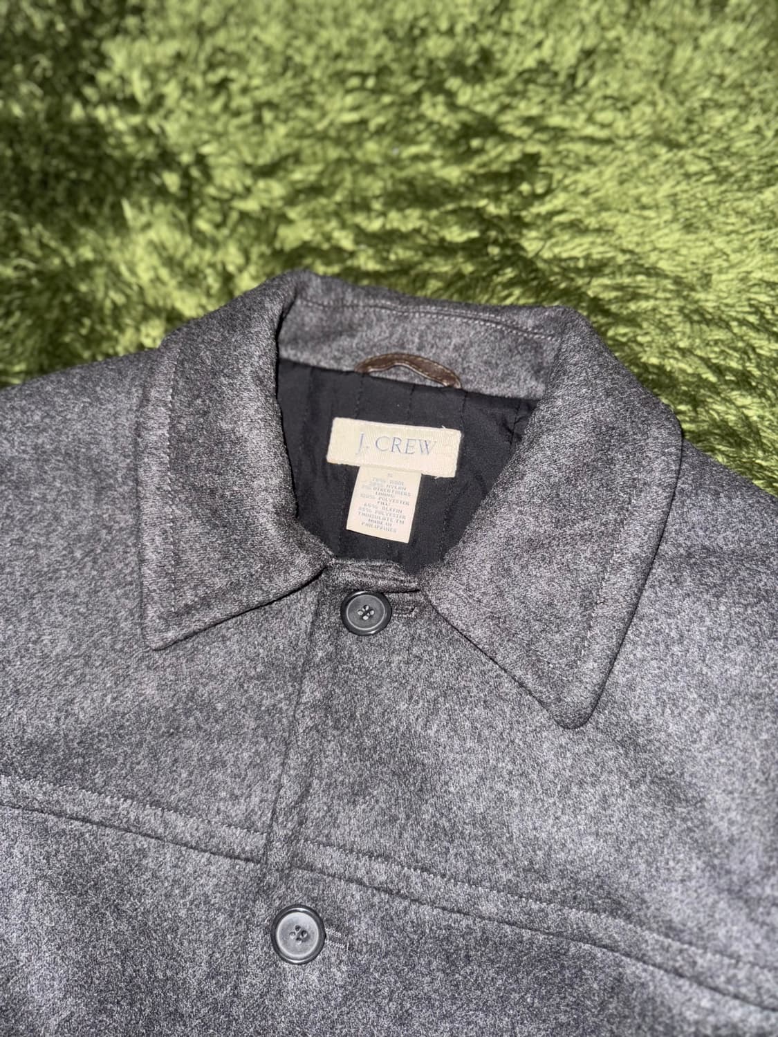 [S] J.Crew 제이크루 울 블렌디드 퀼티드 코트 그레이 상품이미지3