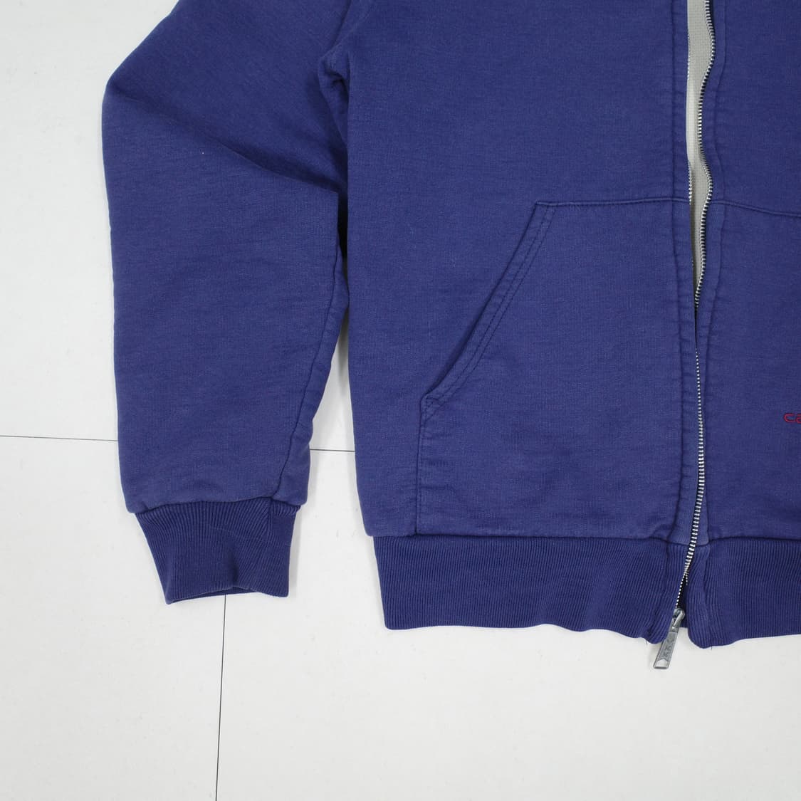 80s 칼하트 써멀 와플 후드 집업M  상품이미지4