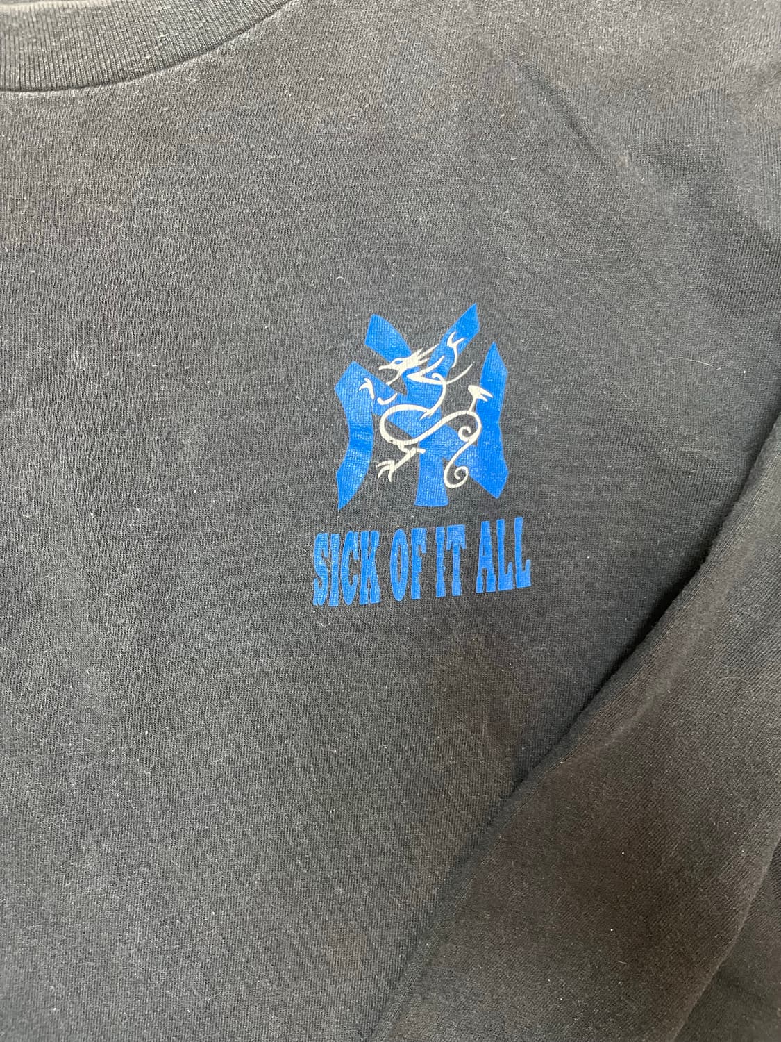 빈티지 밴드티셔츠 sick of it all 1995 롱슬리브 상품이미지3