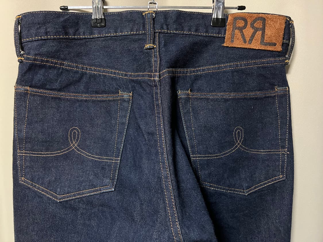 rrl 더블알엘 스트레이트핏 셀비지 원 워시 데님 팬츠 33 상품이미지5