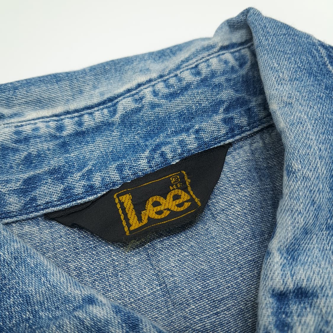 Co829 XL LEE 리 90s 연청 웨스턴 데님 긴팔 셔츠 상품이미지4