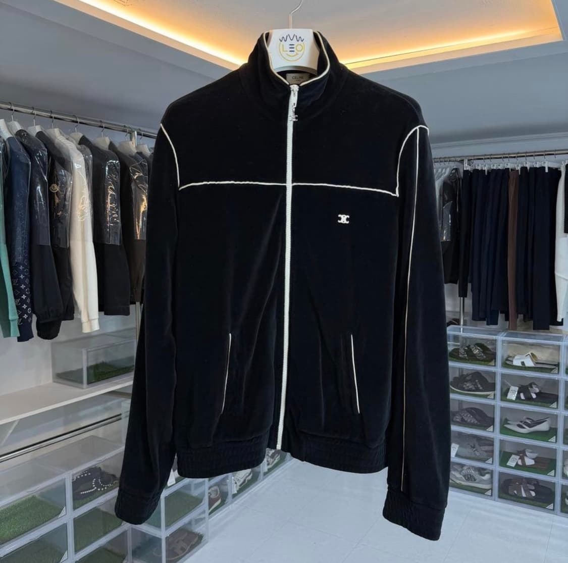 [리오브전포점] 셀린느 트리오페 벨루어 트랙 벨벳 집업 상품이미지1