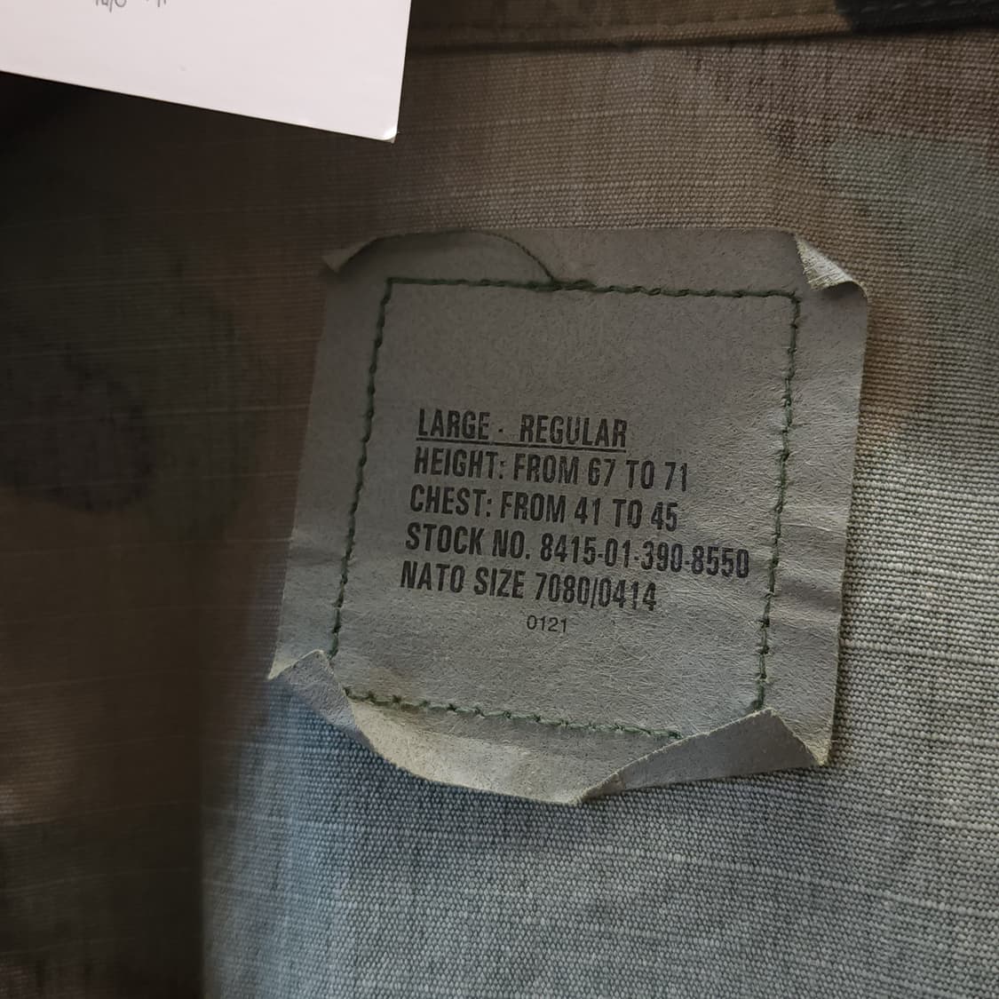 90s 미군 우드랜드 카모셔츠 BDU 라지 레귤러 상품이미지5