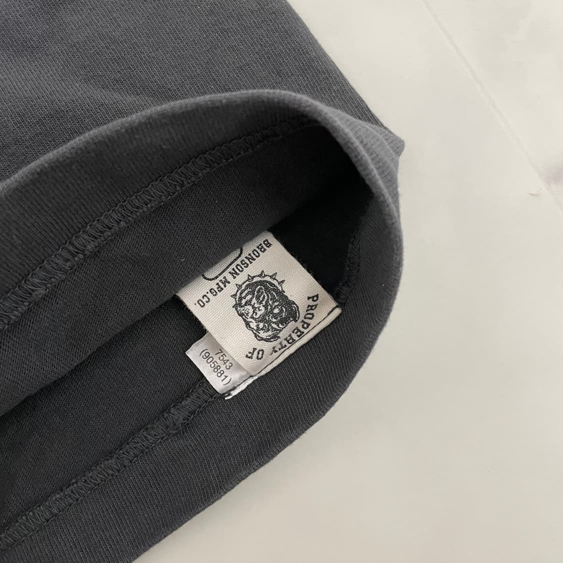 브론슨 루프휠 튜블라 티셔츠 빈티지 블랙 XXL 상품이미지5