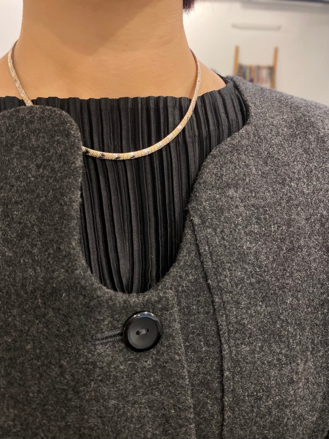Italy omega 925silver necklace 상품이미지7