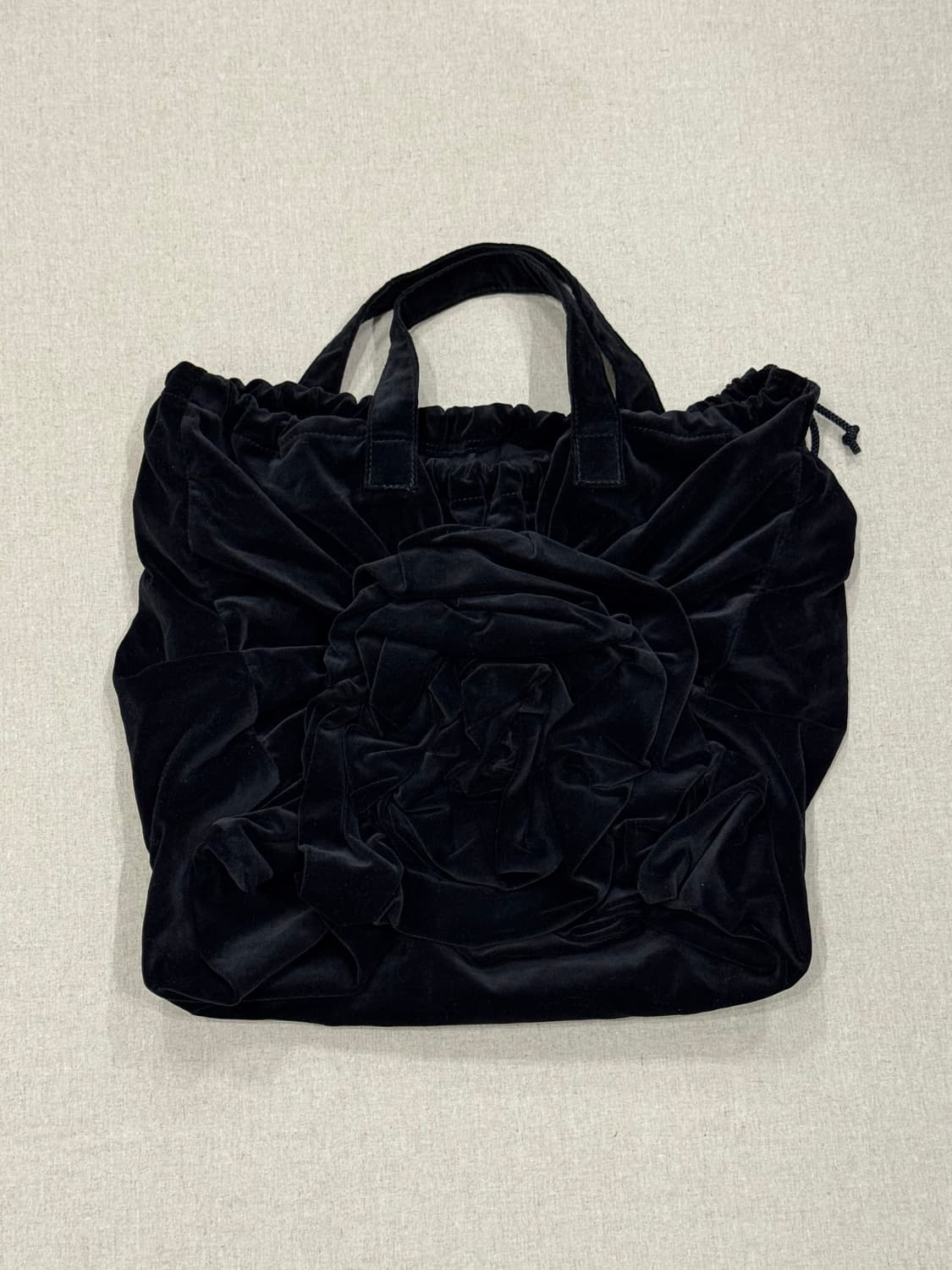 꼼데가르송 벨벳 로즈 토트백 상품이미지4