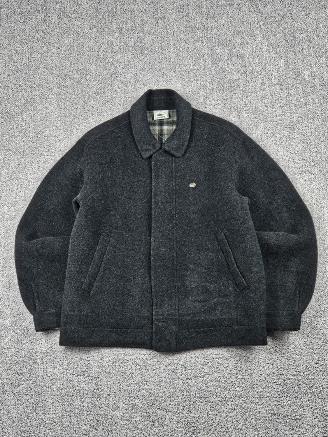 90's 라코스테 울 플란넬 블루종 자켓 ( 100 ) / 10115 상품이미지1