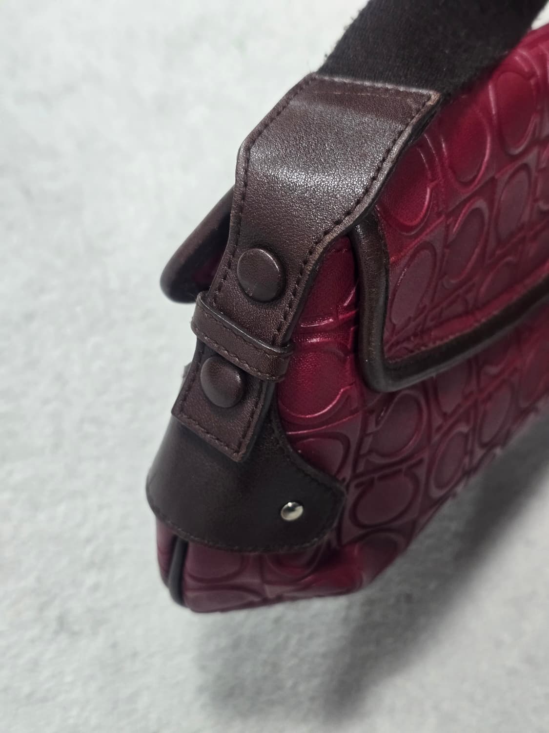 Ferragamo 페라가모 간치니 레더 숄더백 상품이미지5