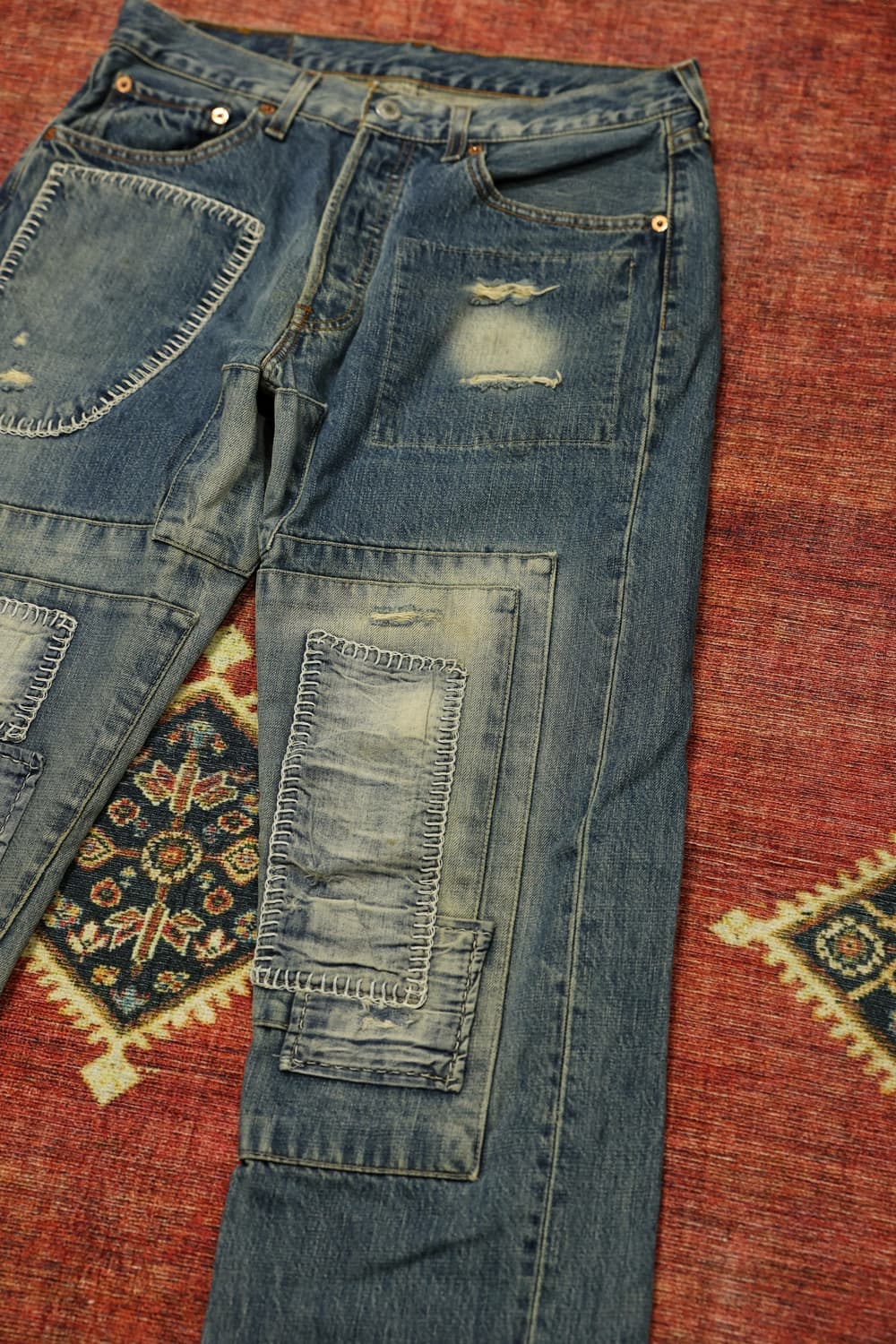 00s 빈티지 리바이스 501 커스텀 데님팬츠 판매 상품이미지5