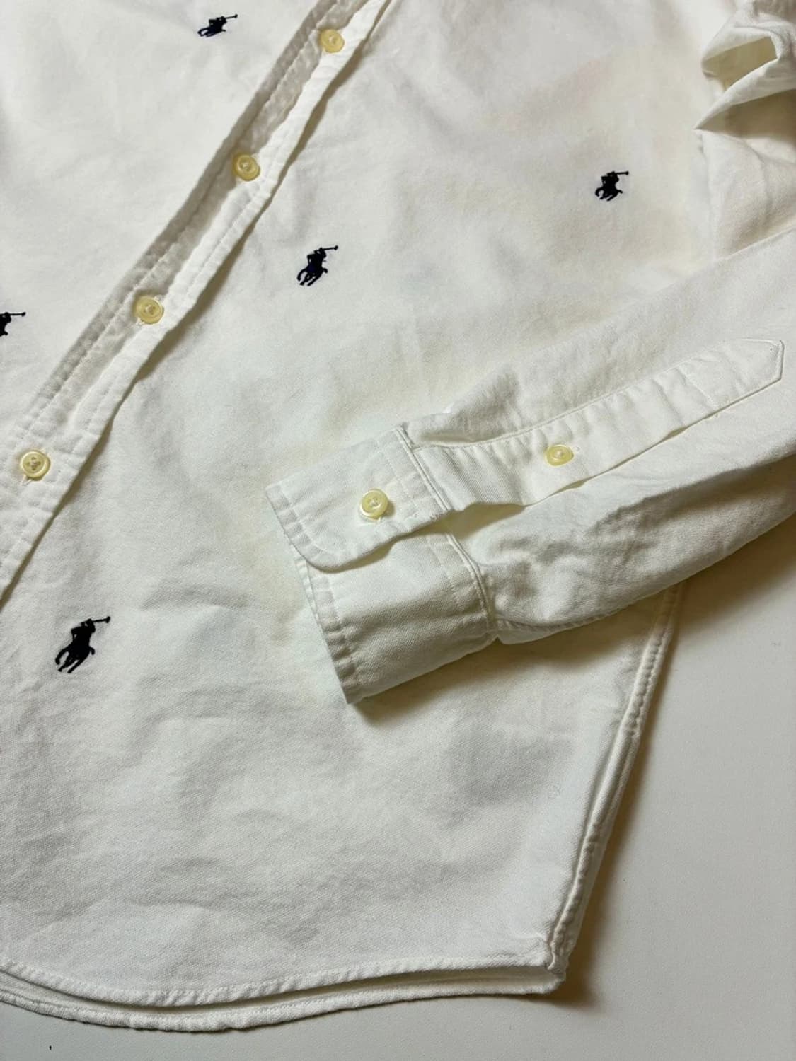 폴로 랄프로렌 풀오버 로고 화이트 옥스포드 셔츠 PN8091 상품이미지4