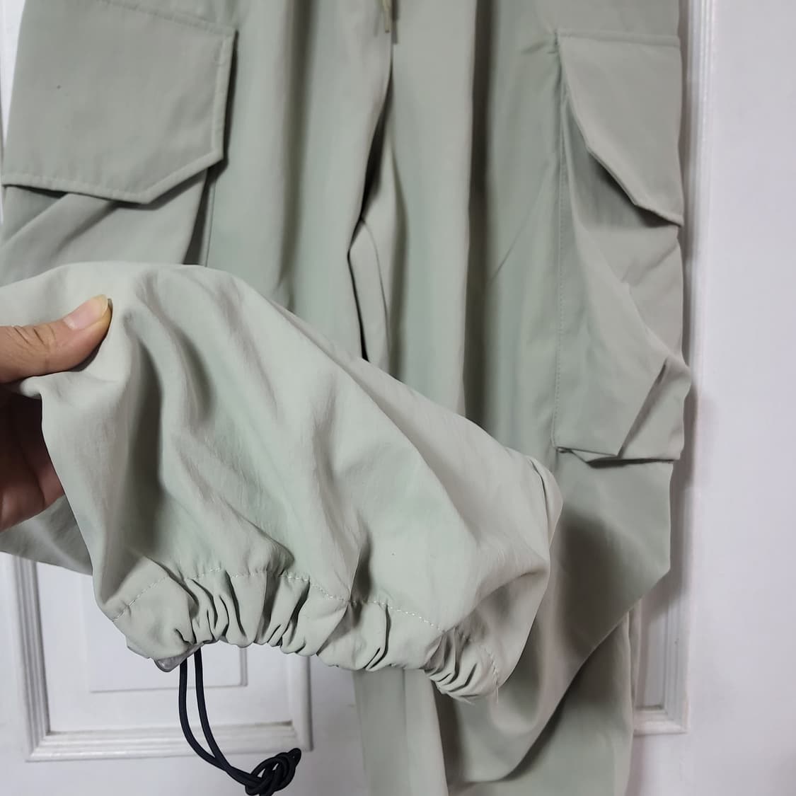 새상품 밴딩 카고 와이드 조거팬츠 바지 상품이미지2