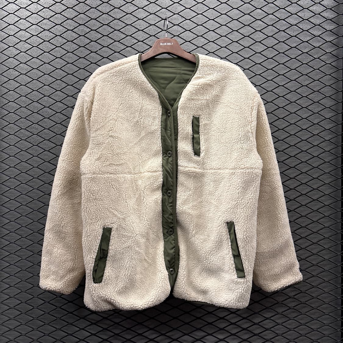 JPN VINTAGE 리버시블 M-65 라이너 자켓 보아퍼 디테일 올리브 상품이미지6