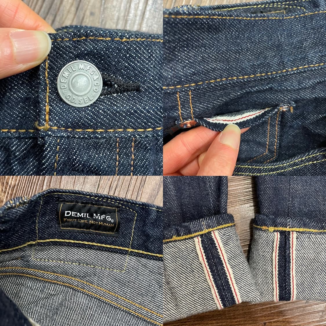 데밀 LOT. 009R 셀비지 데님 팬츠 상품이미지6
