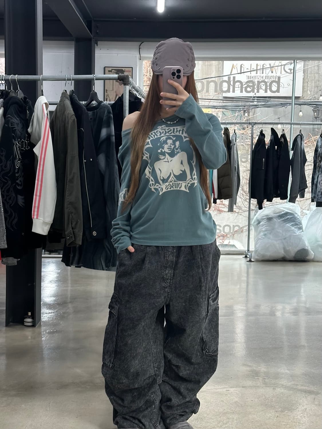 히스테릭글래머 히스걸 스펠암 롱슬리브 상품이미지2