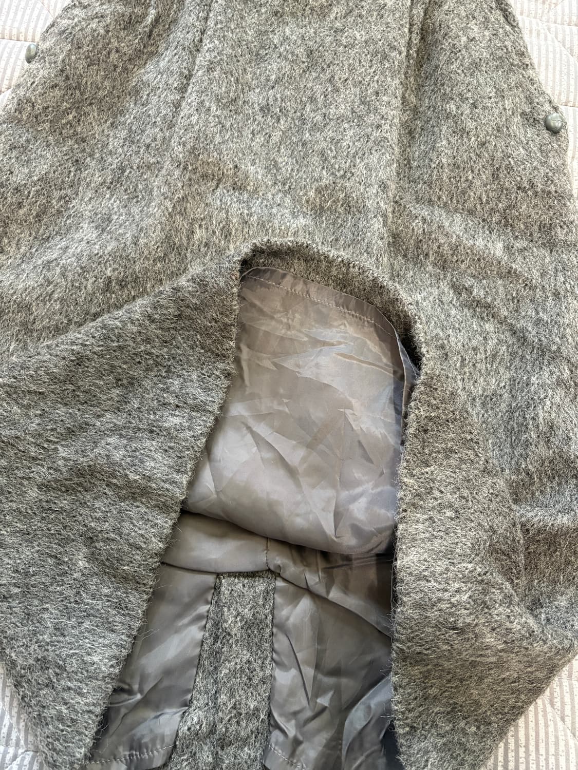 그레이 모헤어 스커트 상품이미지8