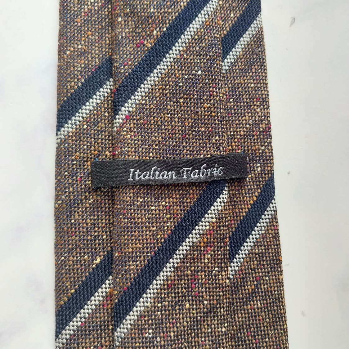 에스티듀퐁 넥타이 브라운 스트라이프 8.2cm A+등급 K2205 상품이미지9