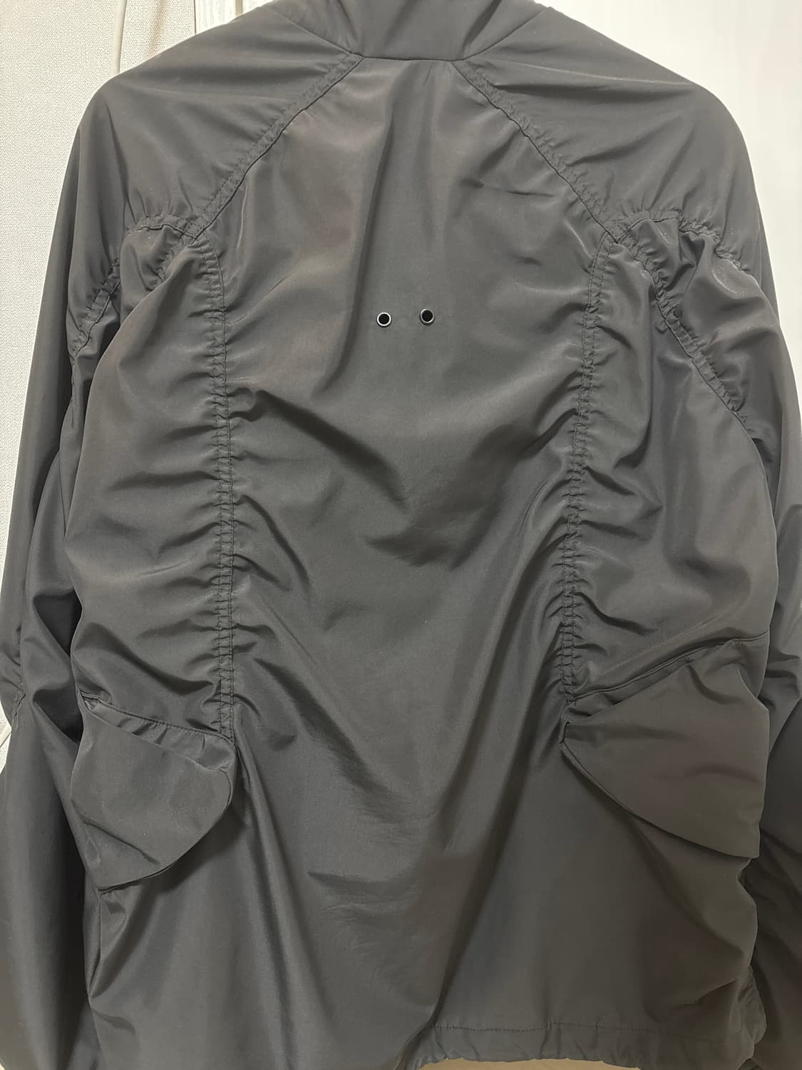 나체 스모킹 윈드브레이커 블랙 상품이미지2