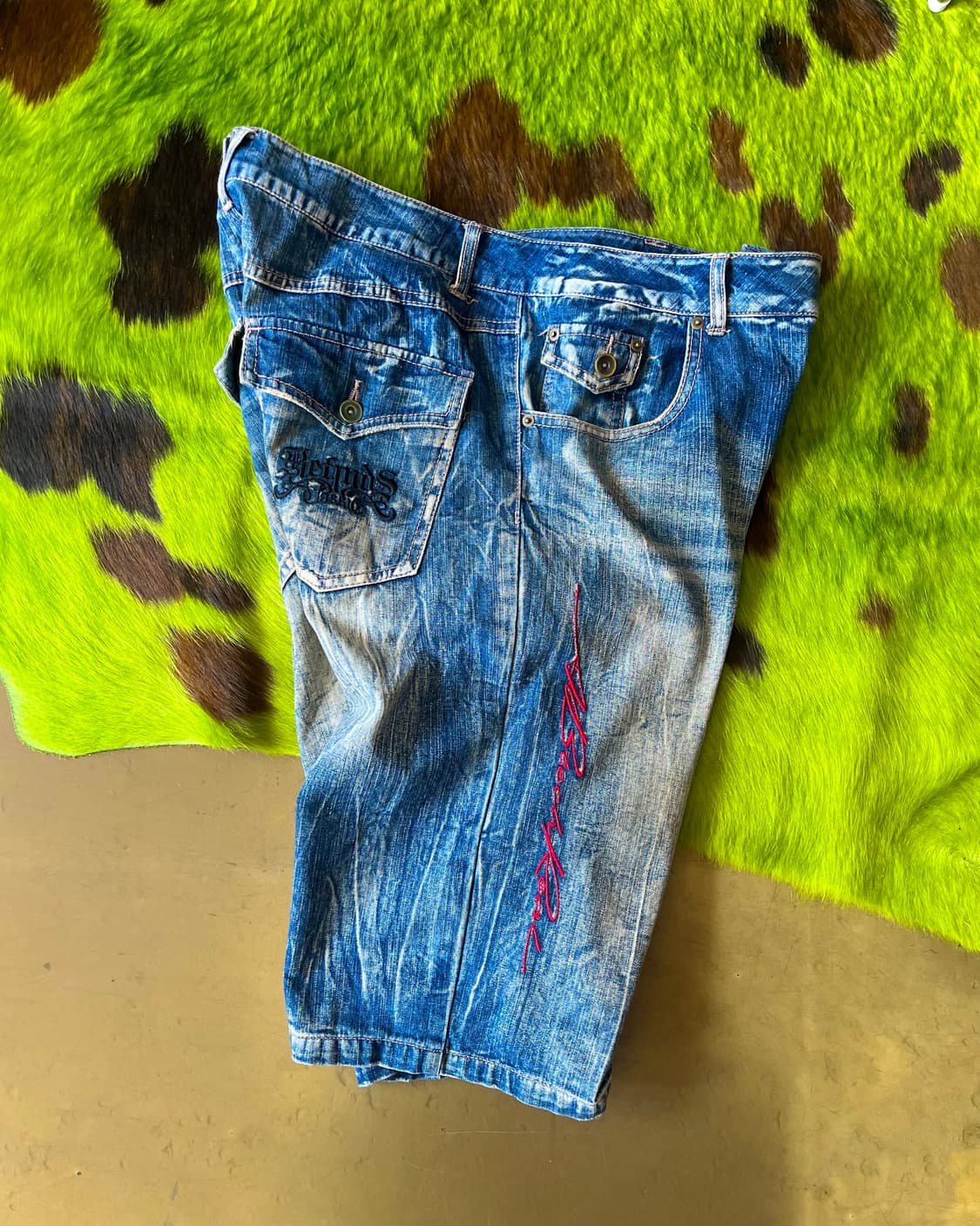JPN Vintage Cargo Denim Bermuda Shorts 상품이미지4
