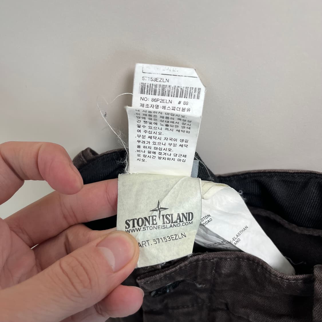 12fw 스톤아일랜드 가먼트다잉 카고팬츠 상품이미지10