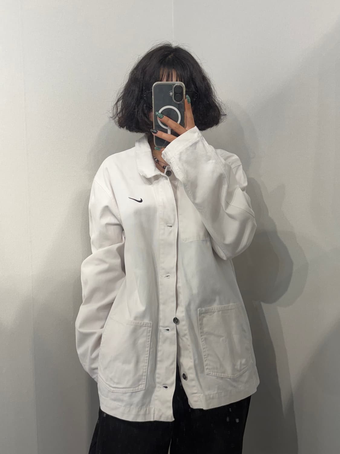 XL 나이키 스우시 언라이드 워크 자켓 화이트 상품이미지1