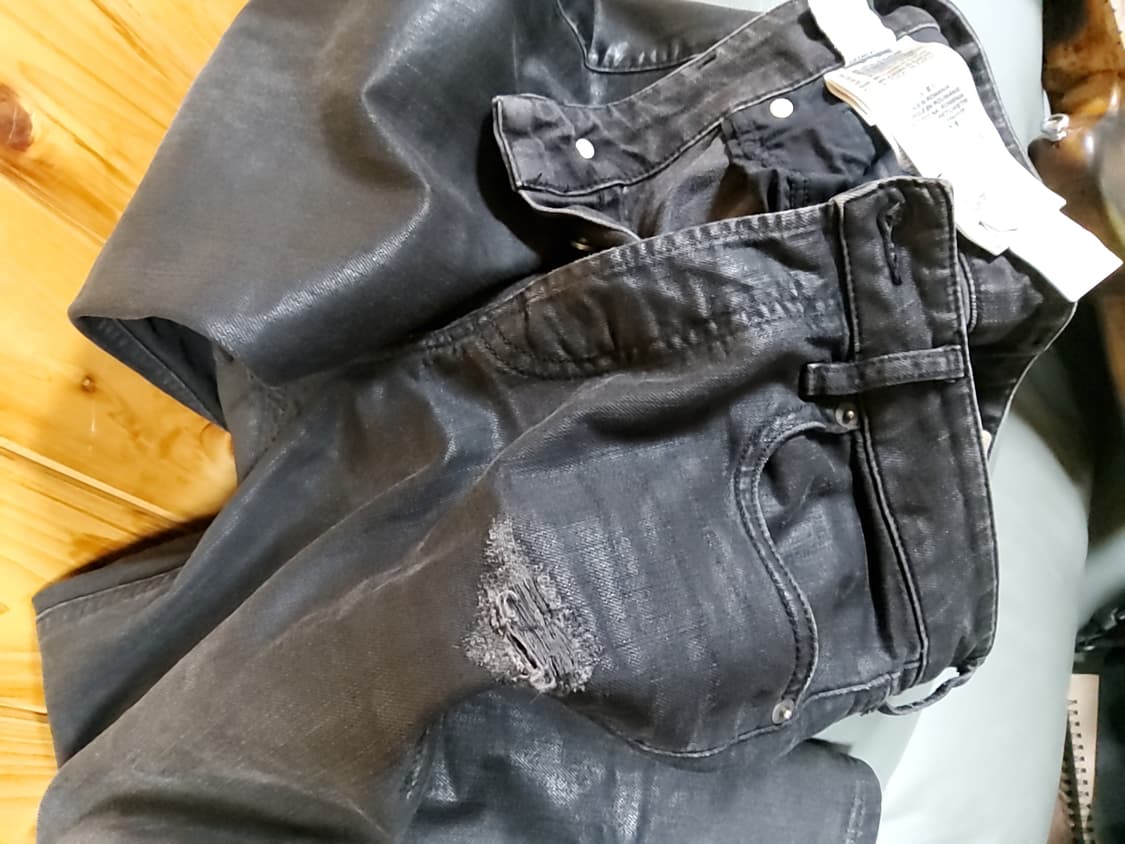 Diesel Aryel 블랙 코티드 진 24w 상품이미지5