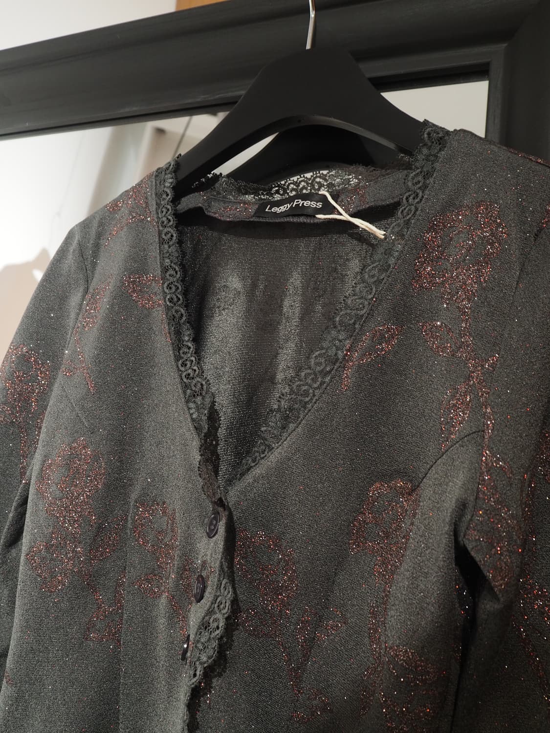Leggy Press spangle top&cardigan  상품이미지6