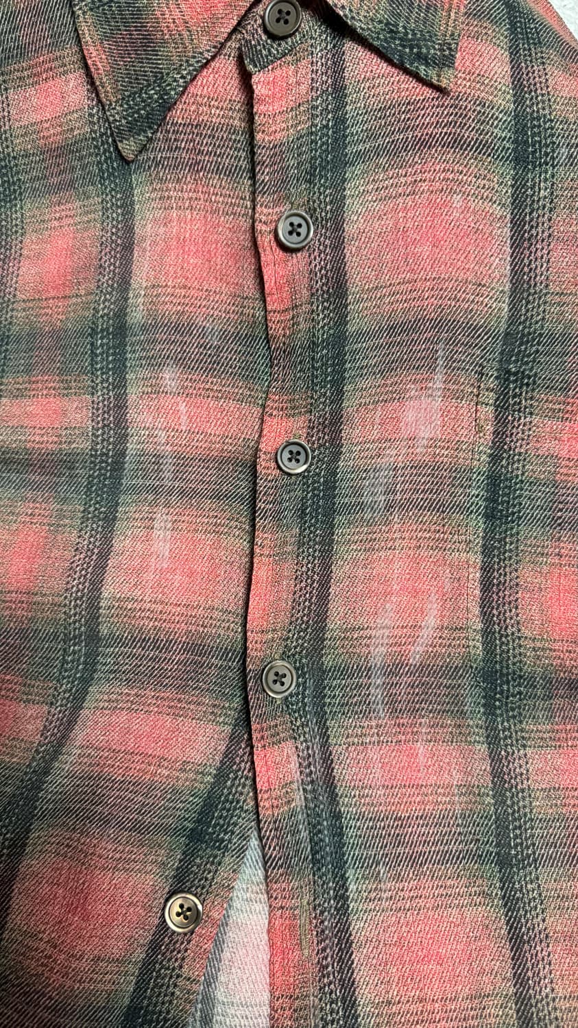 아워레가시 버로우드 럼버체크 셔츠 50사이즈 상품이미지3