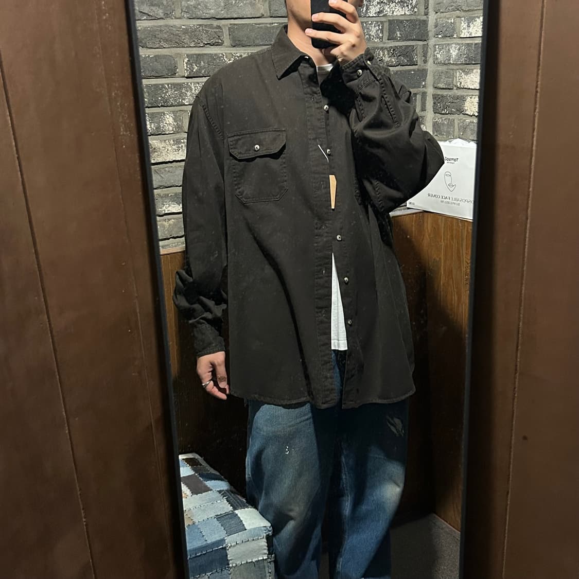 XXL) Wrangler 랭글러 투포켓 워크웨어 코튼 셔츠 W31 상품이미지8