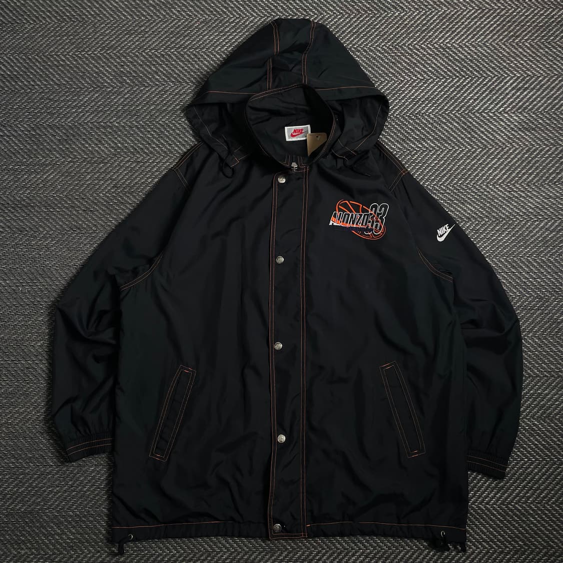 90s 나이키 올드스쿨 알론조 모닝 빅로고 박시핏 바람막이o 4765 상품이미지2