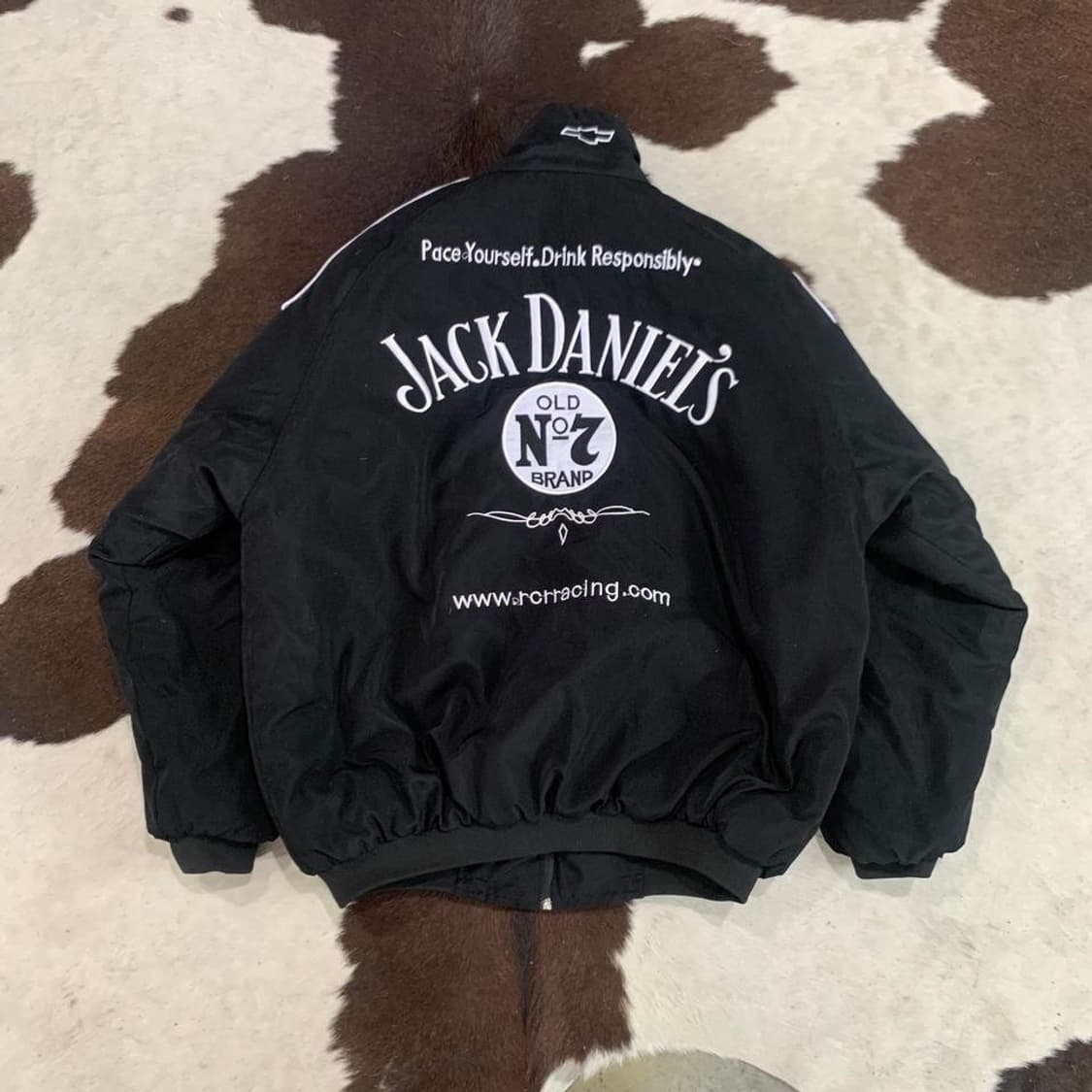 잭다니엘 레이싱 자켓 빈티지 올드스쿨 스트릿 바이크 점퍼 에프원 F1 상품이미지5