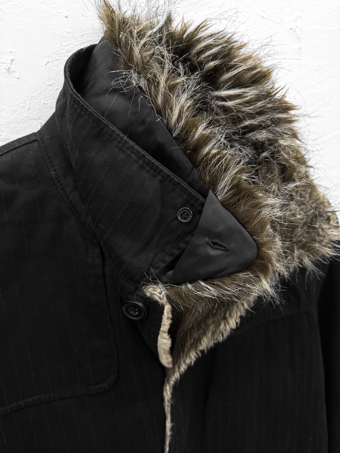 louis chavlon 스트라이프 퍼 자켓 상품이미지2