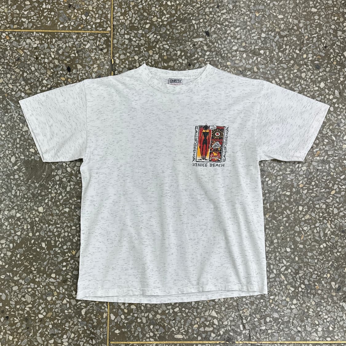 90s USA 오네이타 서핑 야만 빈티지 싱글스티치 티셔츠 L 상품이미지2