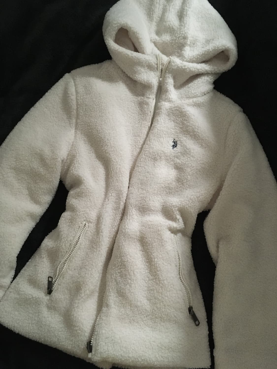 폴로 양털 리버시블 패딩 여성 상품이미지4