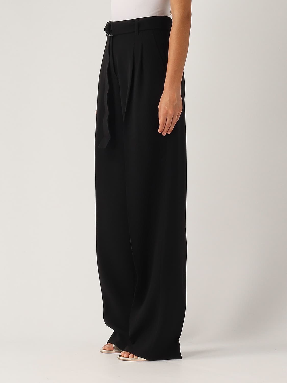 (정품/새상품) 막스마라 스튜디오 여성 블랙 라티나 벨티드 팬츠 상품이미지5