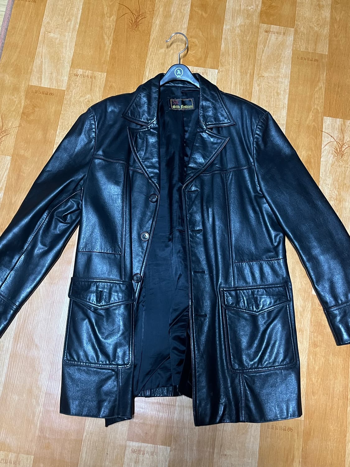 카코트 느낌의 중기장 가죽자켓 xl 상품이미지1