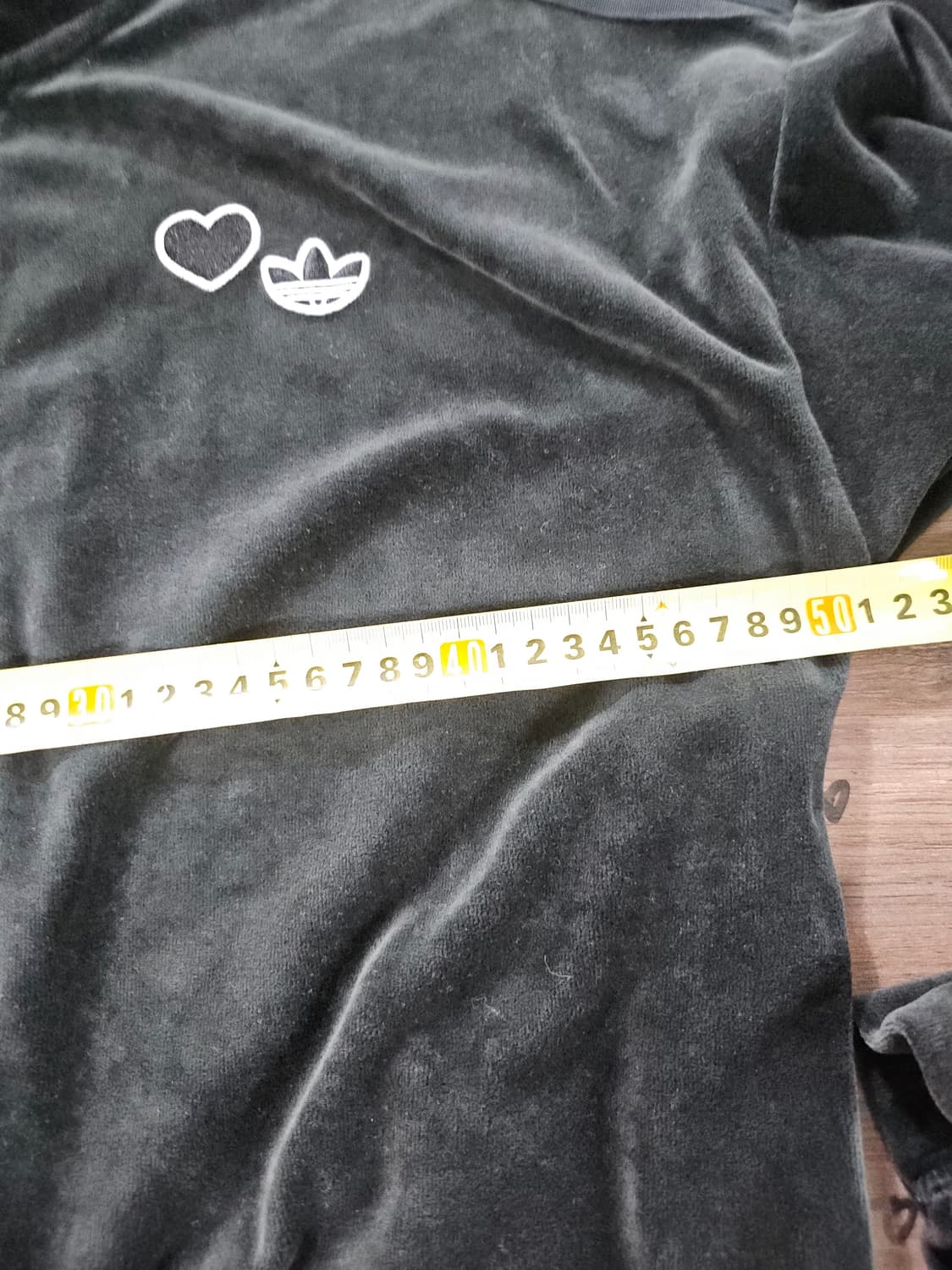 아디다스 데일리 벨루어 벨벳 하트  풀집업 트랙 자켓XS 상품이미지9