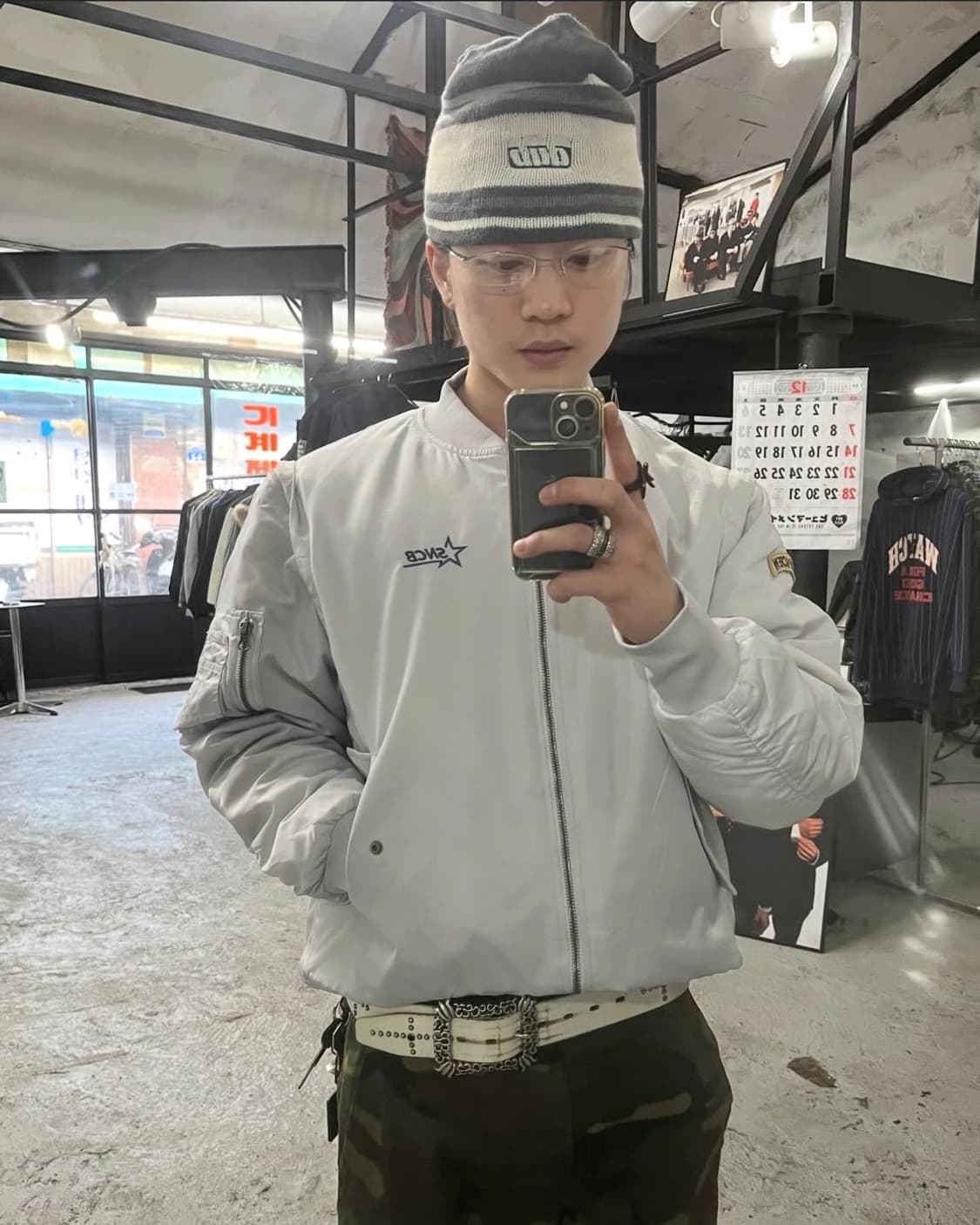 Snap Club gimmick ma-1 bomber jacket 상품이미지1