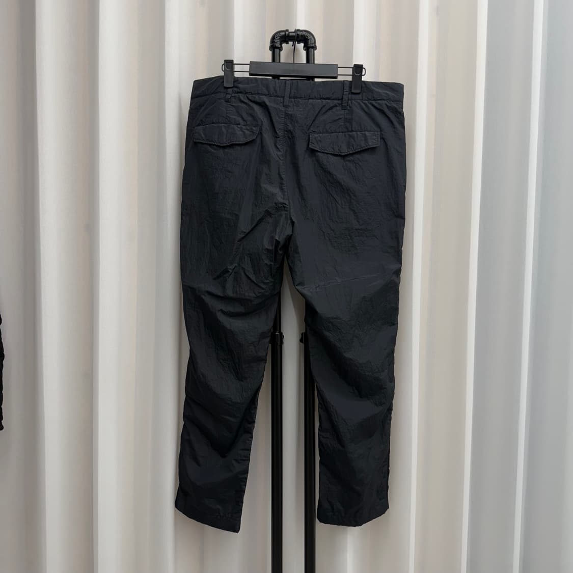 [XL/백화점판] 스톤아일랜드 나일론 상 하의 셋업 블랙 상품이미지6