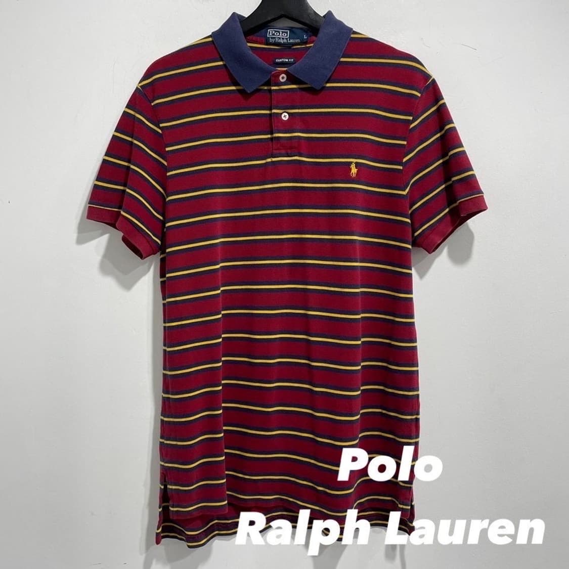 폴로 랄프로렌 스트라이프 반팔 카라티 상품이미지1