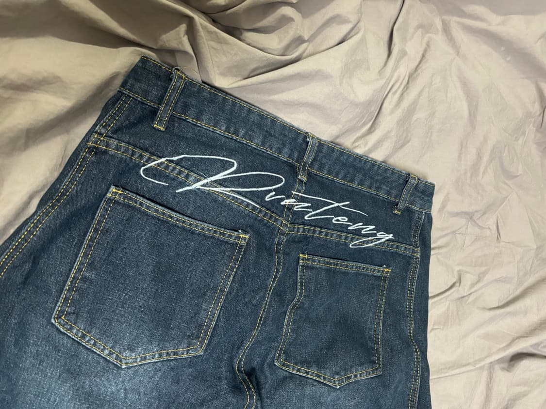 빈티지 벌룬핏 자수포인트 청바지 상품이미지3