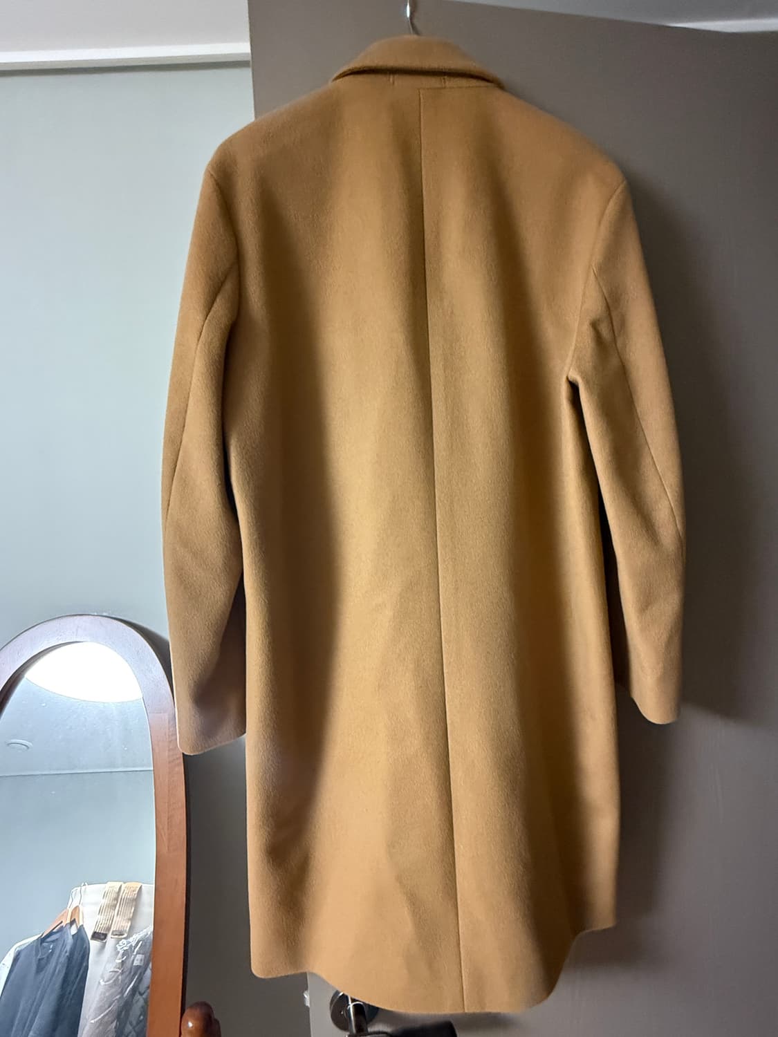 인사일런스 케시미어 싱글코트 베이지 L 상품이미지2